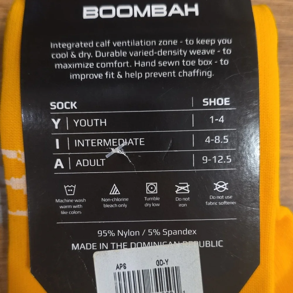 Boombah youth yellow
